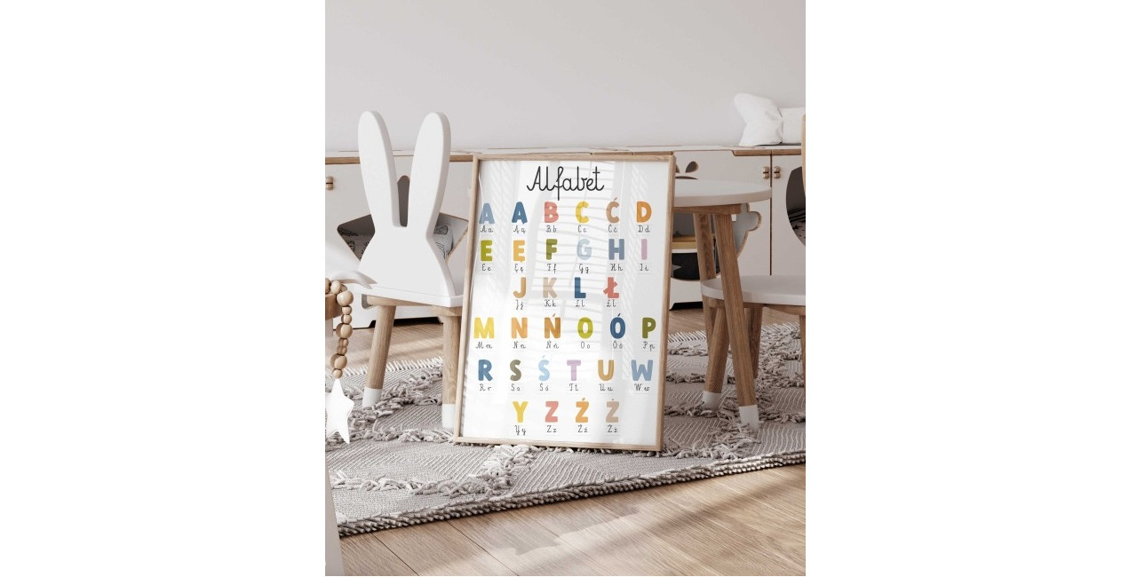plakaty edukacyjne Montessori